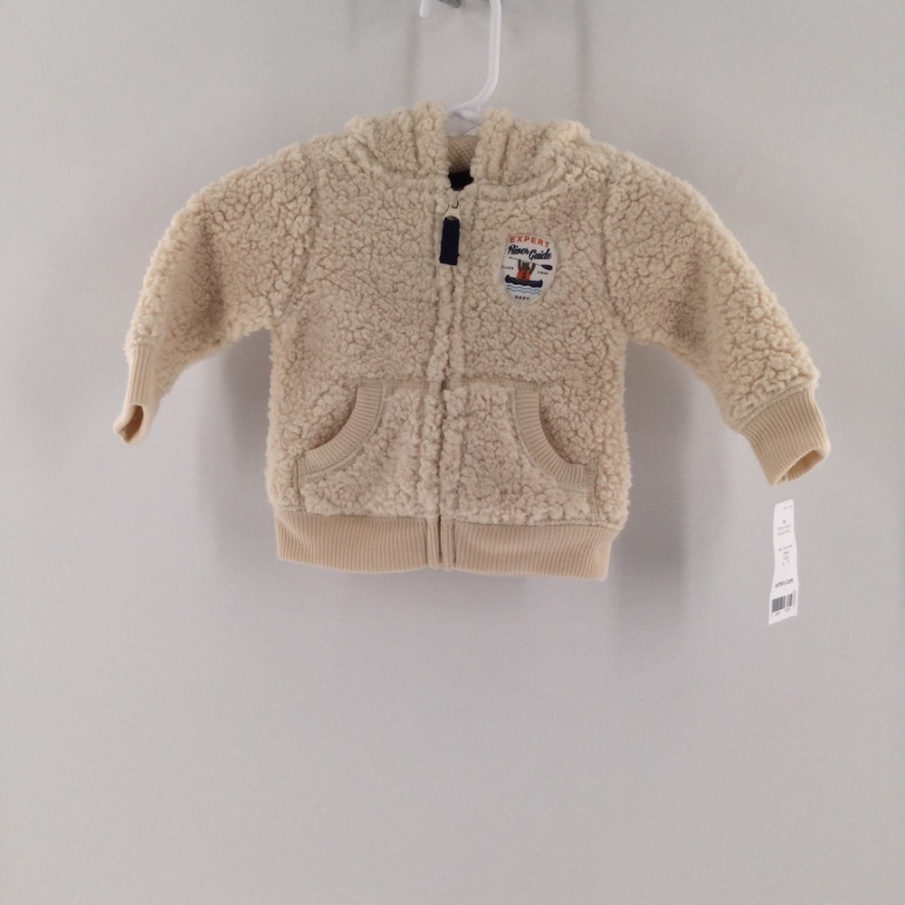 Carter’s tan Teddy bear hooded coat